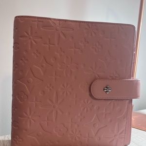 Aura Estelle BLOSSOM  (Exterior Debossed) A5 WIDE 35MM RINGS Agenda